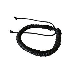⭐️ 5 for $25 Black Leather Adjustable Bracelet